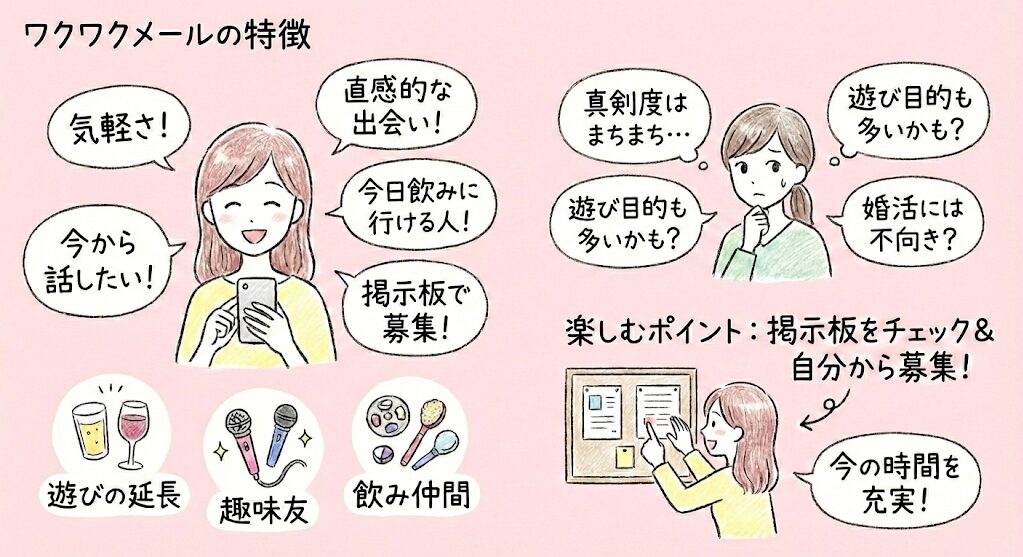 ハッピーメールとワクワクメールどっち？女性に最適な選び方